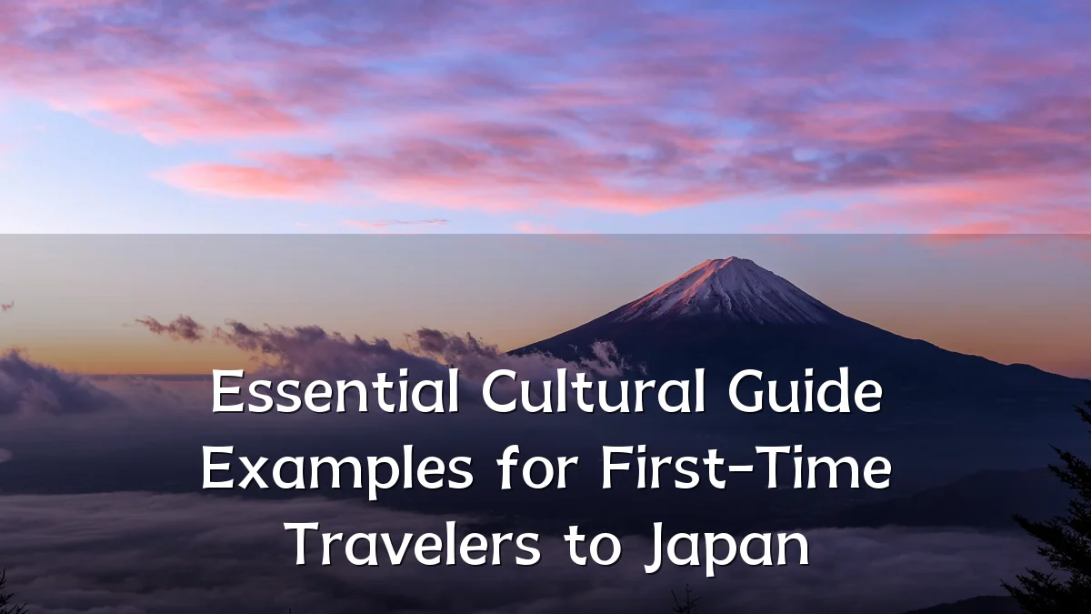 Essential Cultural Guide Examples for First-Time Travelers to Japan