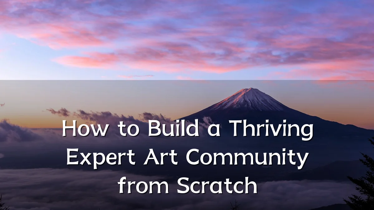 How to Build a Thriving Expert Art Community from Scratch